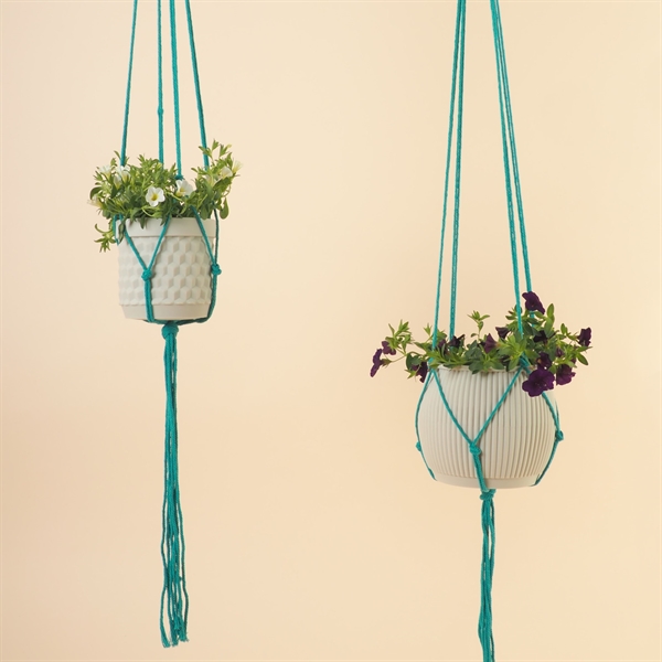 Plant hanger 120 cm. Turquoise